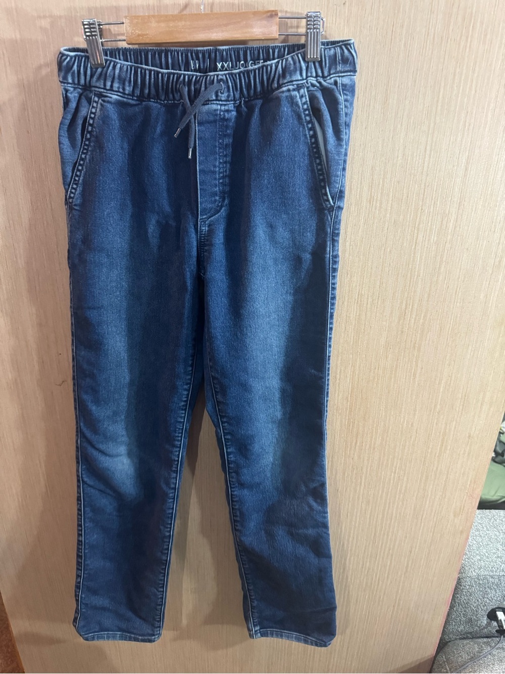 GAP Kids Dark Blue Straight Denim Joggers Size XXL